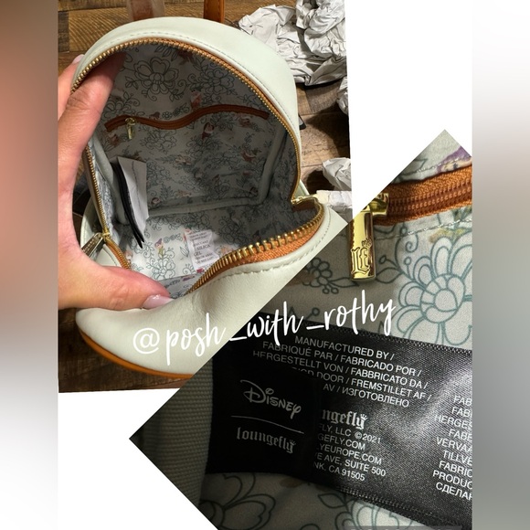Loungefly Disney Snow White and the Seven Dwarfs Floral Mini Backpack, NWT - Picture 11 of 13